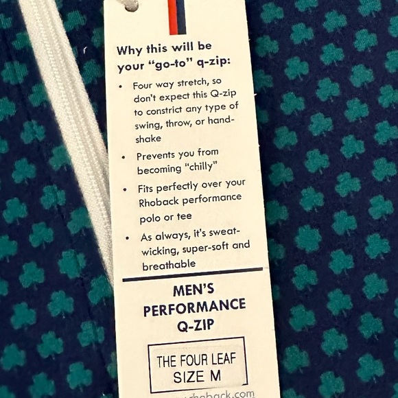Rhoback Men's Performance Q-Zip - Picture 10 of 12